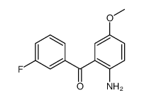 (2-amino-5-methoxyphenyl)-(3-fluorophenyl)methanone Structure