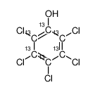 五氯酚-13C6结构式
