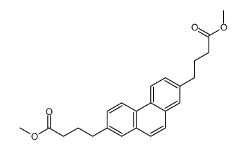 4,4'-phenanthrene-2,7-diyl-di-butyric acid dimethyl ester Structure