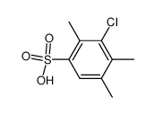 3-chloro-2,4,5-trimethyl-benzenesulfonic acid结构式