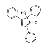 2-hydroxy-2,3,5-triphenyl-2H-pyrrole-1-oxide Structure