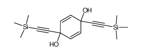 1,4-bis((trimethylsilyl)ethynyl)cyclohexa-2,5-diene-1,4-diol结构式