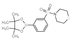3-(硫代吗啉代磺酰基)苯基硼酸频哪醇酯结构式
