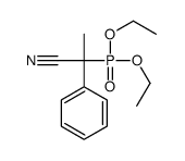 2-diethoxyphosphoryl-2-phenylpropanenitrile结构式