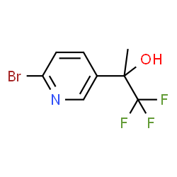 2-(6-溴吡啶-3-基)-1,1,1-三氟丙-2-醇结构式