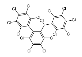 αH-Pentadecachloro-2-biphenylylphenylmethane结构式