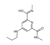 2-N,6-N-dimethyl-4-(propylamino)pyridine-2,6-dicarboxamide Structure