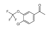 4'-CHLORO-3'-(TRIFLUOROMETHOXY)ACETOPHENONE结构式