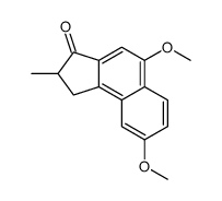 5,8-dimethoxy-2-methyl-1,2-dihydrocyclopenta[a]naphthalen-3-one Structure
