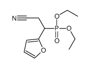 3-diethoxyphosphoryl-3-(furan-2-yl)propanenitrile结构式