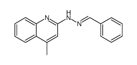 Benzaldehyde, 2-(4-methyl-2-quinolinyl)hydrazone Structure