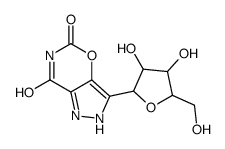3-ribofuranosylpyrazolo(3,4-e)(1,3)oxazine-5,7-dione结构式