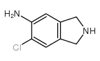 6-氯异吲哚啉-5-胺结构式