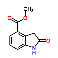 4-羧酸甲酯二氢吲哚-2-酮结构式