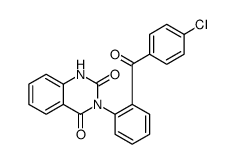 2,4(1H,3H)-Quinazolinedione, 3-[2-(4-chlorobenzoyl)phenyl]- Structure