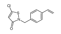 5-chloro-2-[(4-ethenylphenyl)methyl]-1,2-thiazol-3-one Structure