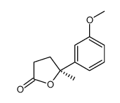 (5S)-5-(3-methoxyphenyl)-5-methyloxolan-2-one结构式