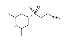 Ethanamine, 2-[(2,6-dimethyl-4-morpholinyl)sulfonyl] Structure