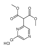 2-(6-氯吡嗪-2-基)丙二酸二甲酯盐酸盐结构式