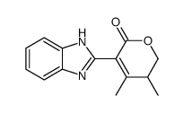 5-(1H-benzimidazol-2-yl)-3,4-dimethyl-2,3-dihydropyran-6-one结构式