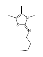 N-butyl-3,4,5-trimethyl-1,3-thiazol-2-imine Structure