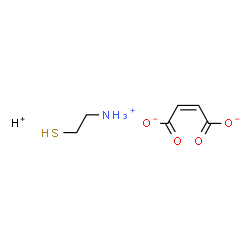 (2-mercaptoethyl)ammonium hydrogen maleate Structure