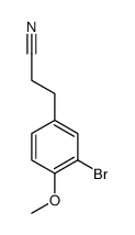 3-(3-溴-4-甲氧基苯基)丙腈结构式