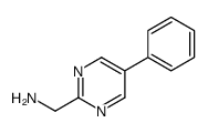 (5-phenylpyrimidin-2-yl)methanamine Structure