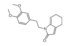 1-[2-(3,4-dimethoxyphenyl)ethyl]-5,6-dihydro-4H-indol-2-one结构式