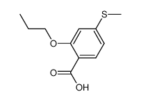 4-(methylthio)-2-n-propoxybenzoic acid Structure