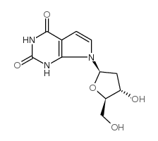 7-脱氮-2'-脱氧黄嘌呤结构式