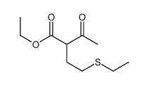 ethyl 2-(2-ethylsulfanylethyl)-3-oxobutanoate Structure