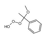 Methyl α-methylbenzyl ether hydrotrioxide Structure