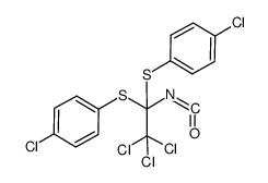 1,1-di(p-chlorophenylthio)-2,2,2-trichloroethyl isocyanate Structure
