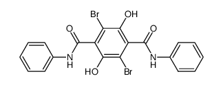 2,5-Dibromo-3,6-dihydroxy-N,N'-diphenyl-terephthalamide Structure