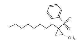 2-octyl-2-(phenylsulfonyl)cyclopropanol结构式