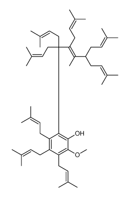 2-Methoxy-6-(3,7,11,15,19,23,27,31,35-nonamethyl-2,6,10,14,18,22,26,30,34-hexatriacontanonenyl)phenol structure