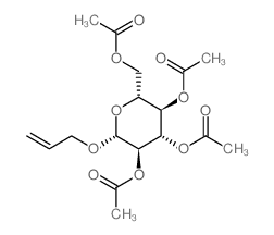 烯丙基-四-O-乙酰基-β-D-吡喃葡萄糖苷结构式