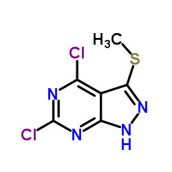 4,6-二氯-3-基(甲硫基)-1H-吡唑并[3,4-D]嘧啶图片