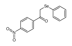 1-(4-nitrophenyl)-2-phenylselanylethanone结构式