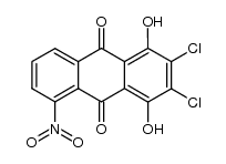 1,4-dihydroxy-5-nitro-2,3-dichloroanthraquinone结构式