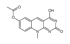 (10-methyl-2,4-dioxopyrimido[4,5-b]quinolin-7-yl) acetate结构式