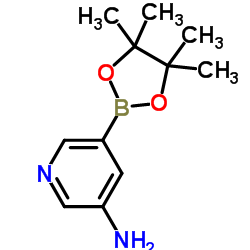 3-氨基吡啶-5-硼酸频哪醇酯结构式