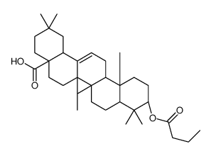 3-beta-羟基齐墩果酸丁酸酯结构式