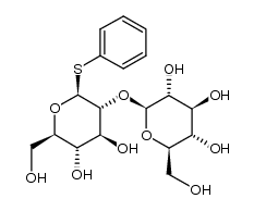 phenyl β-D-glucopyranose-(1-2)-1-thio-β-D-glucopyranoside Structure