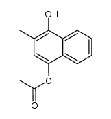 4-acetoxy-2-methyl-1-naphthol Structure