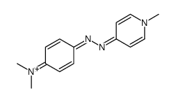 N,N-dimethyl-4-[(1-methylpyridin-1-ium-4-yl)diazenyl]aniline结构式
