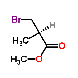 Methyl (2R)-3-bromo-2-methylpropanoate Structure