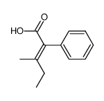 (E)-2-phenyl-3-methyl-2-pentenoic acid Structure