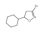 3-溴-5-环己基-4,5-二氢-异噁唑结构式